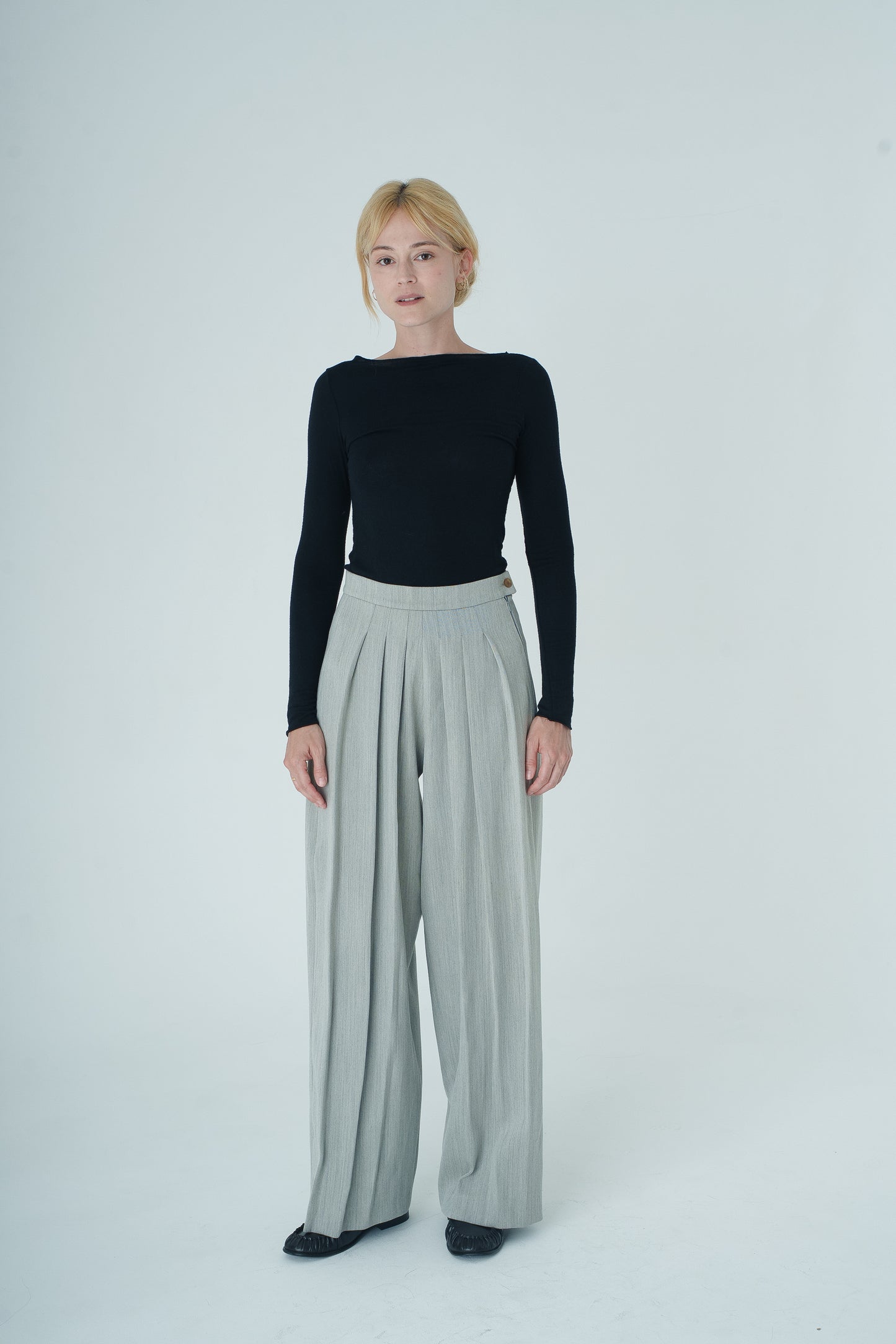 Pantalon à plis Basilic