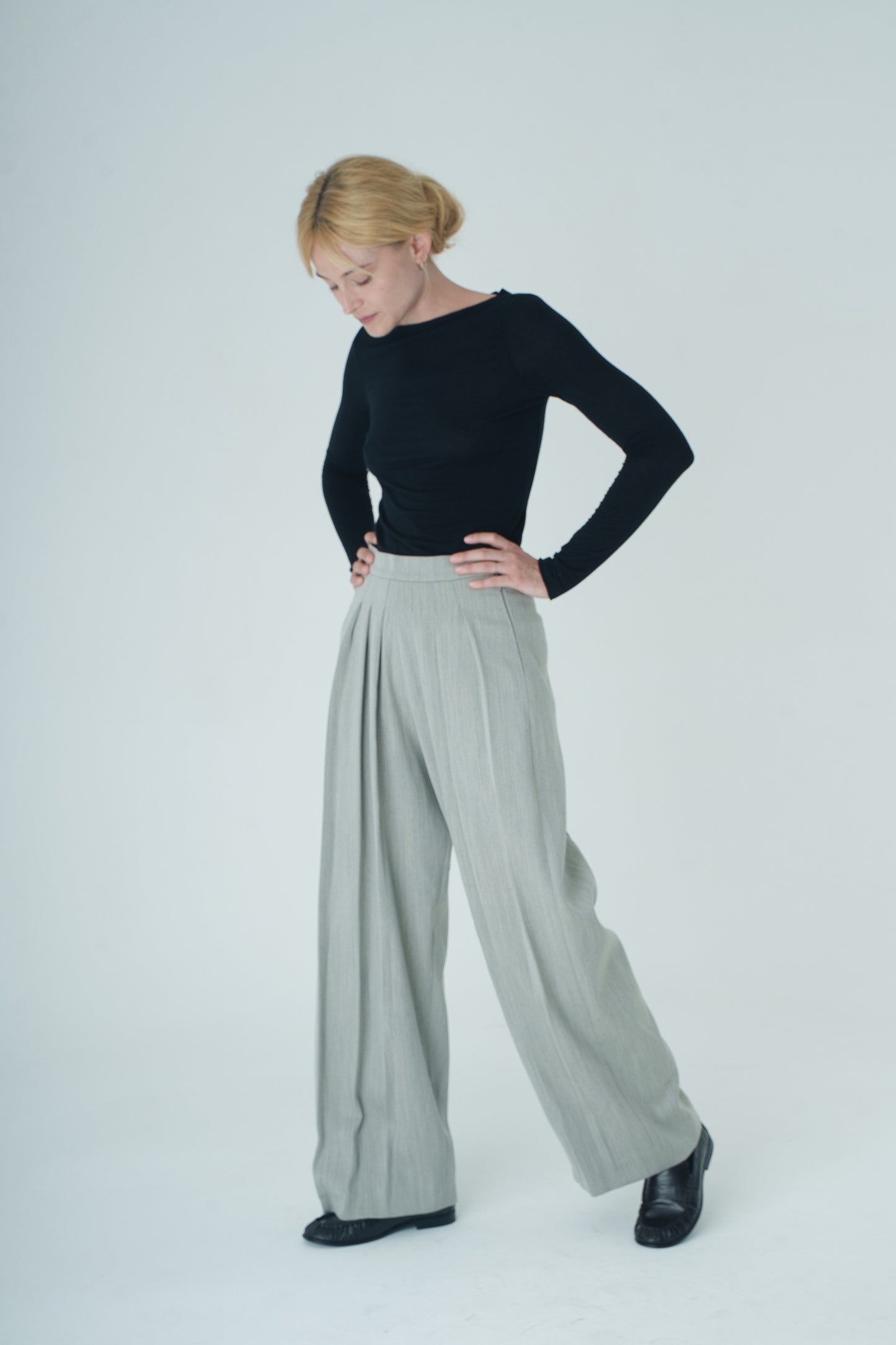 Pantalon à plis Basilic
