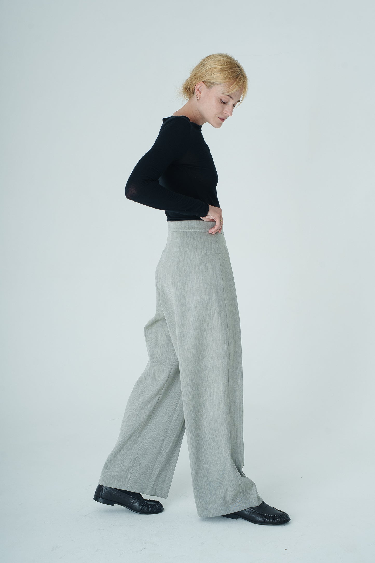 Pantalon à plis Basilic