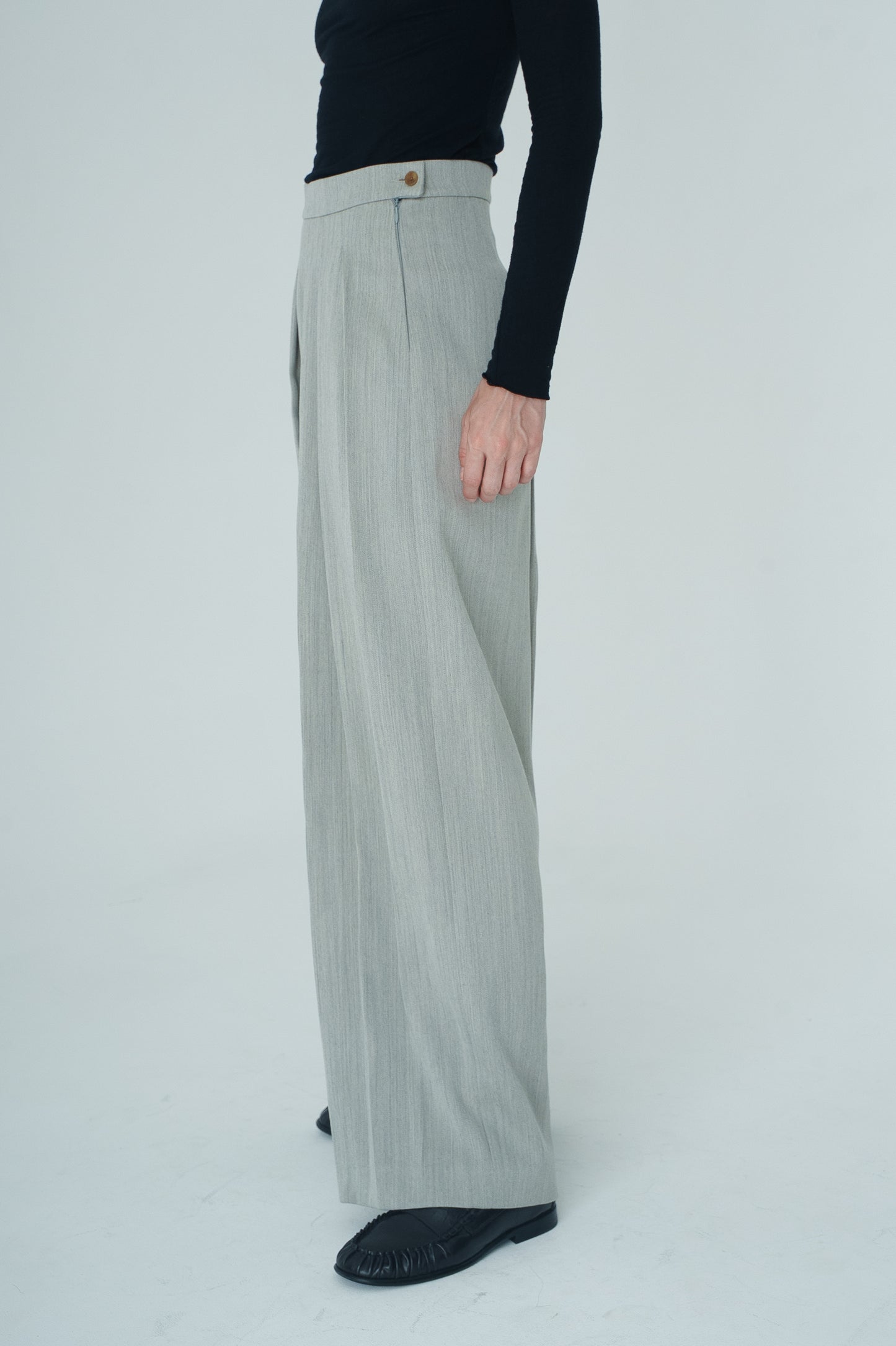 Pantalon à plis Basilic
