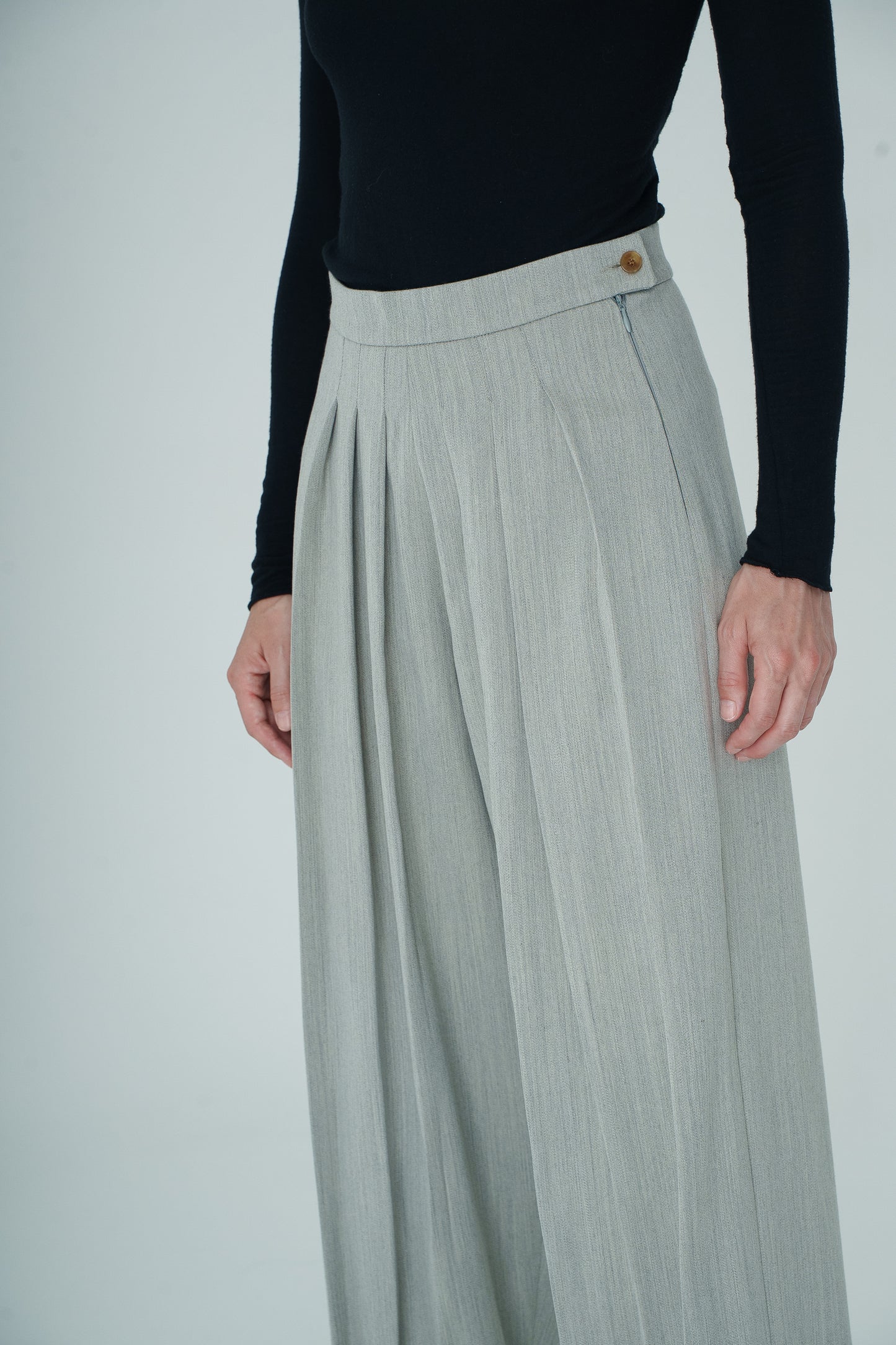 Pantalon à plis Basilic