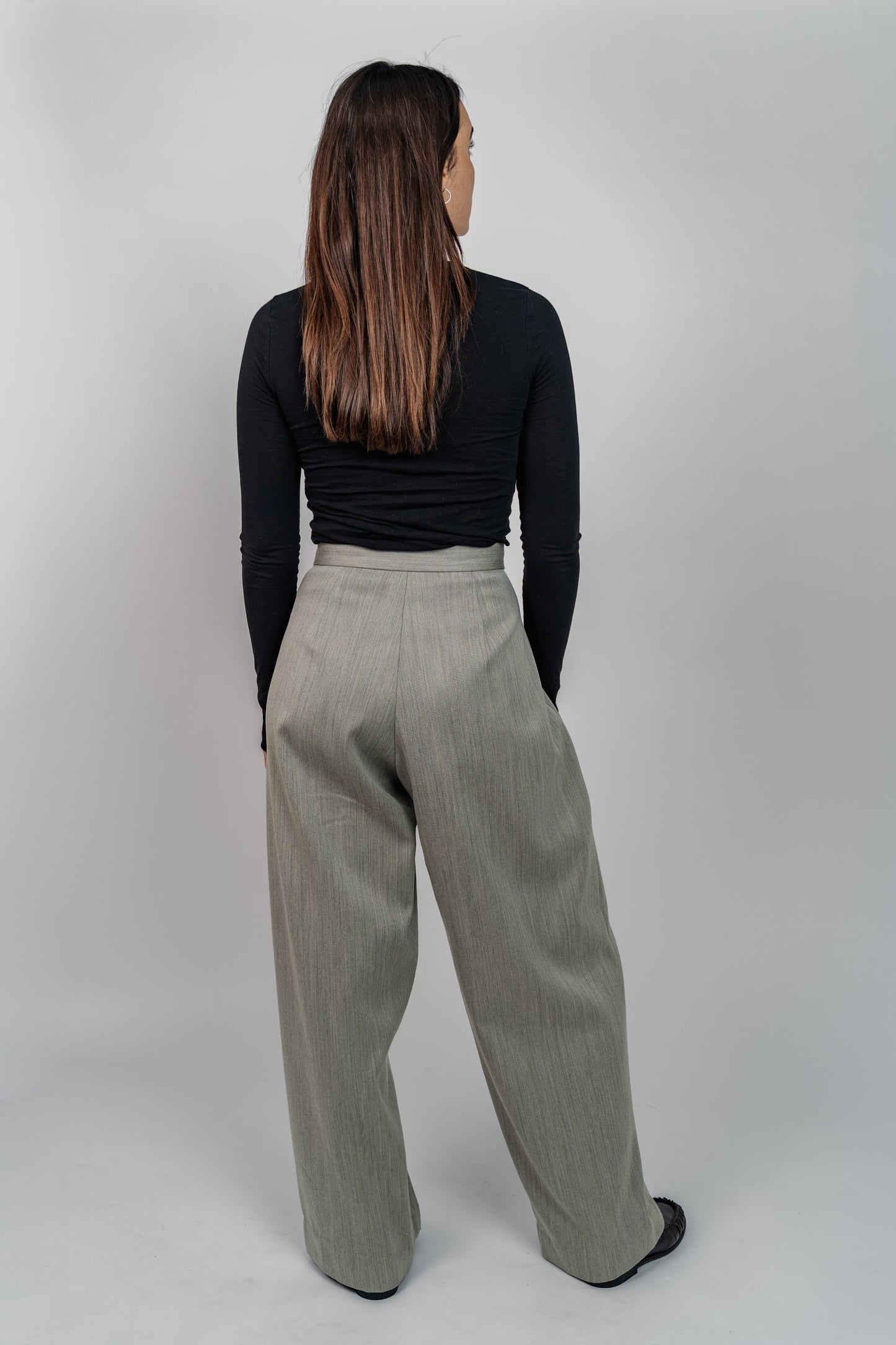 Pantalon à plis